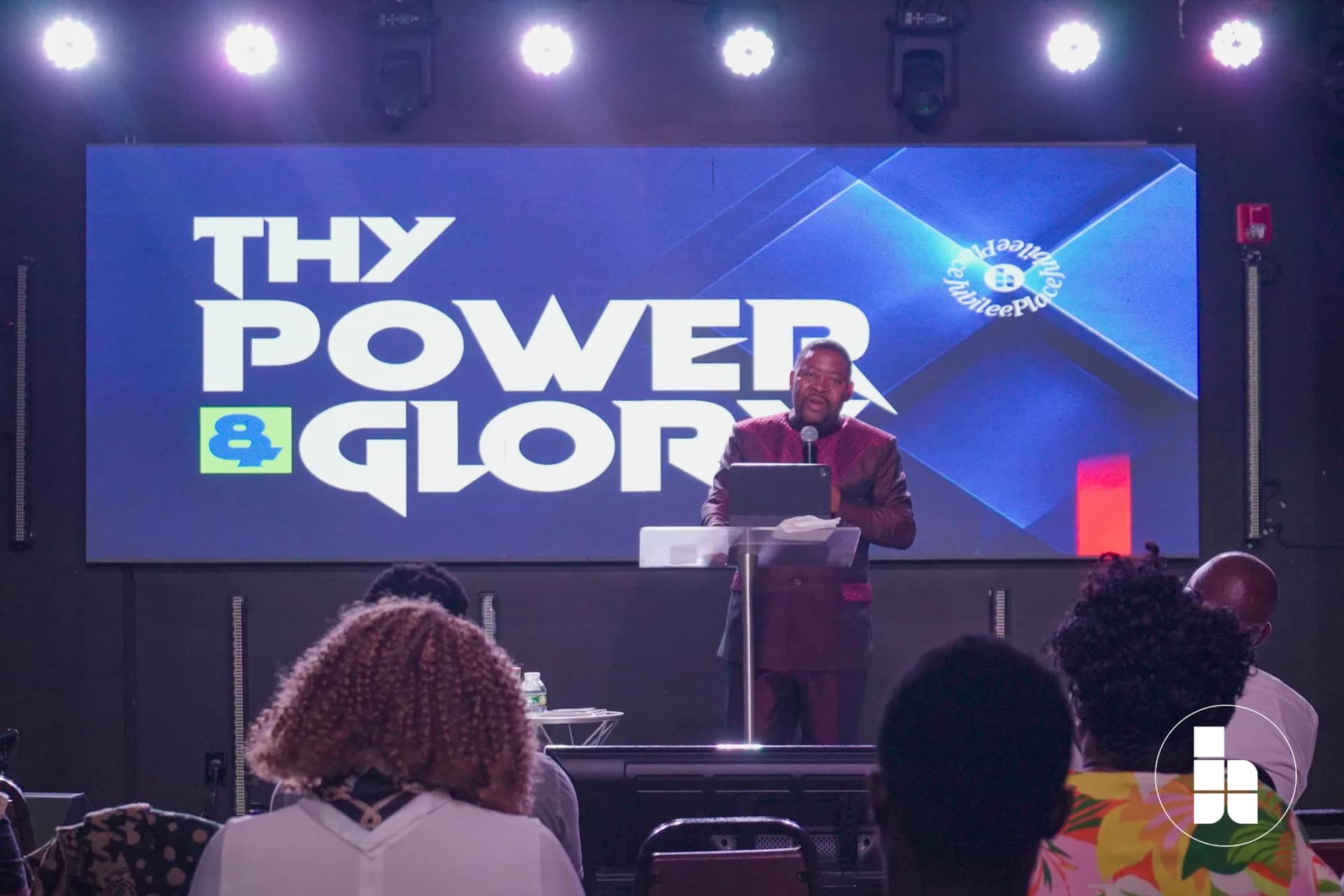The platform during a Jubilee Place gathering