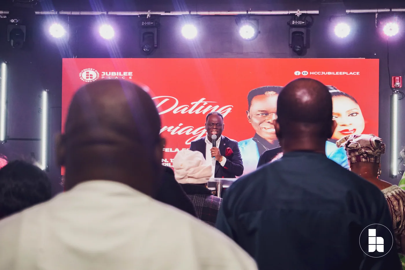 A teaching session on dating and marriage at Jubilee Place