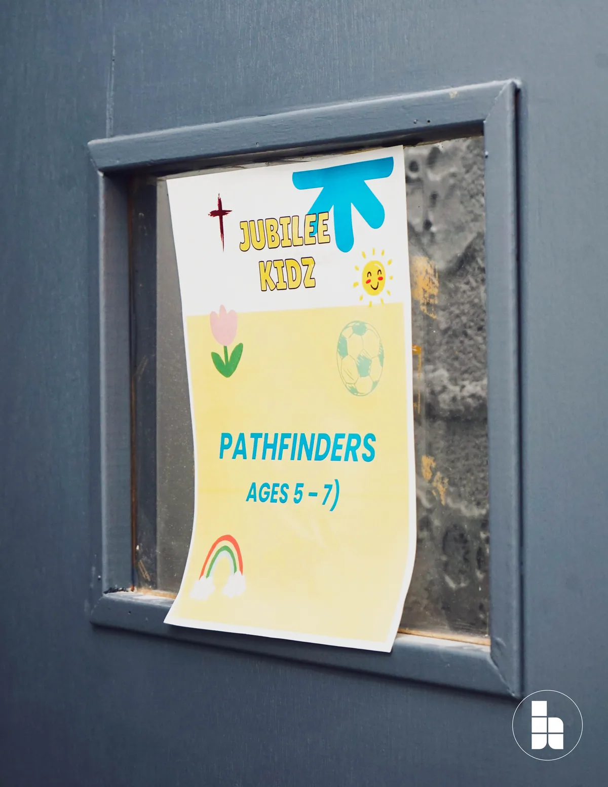 A Jubilee Kidz poster for the Pathfinders group, ages 5 to 7