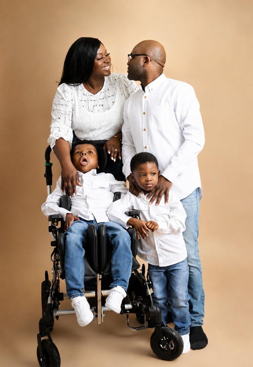 Pastors Tayo and Issata Oluwadare with their sons Emmanuel and Tise